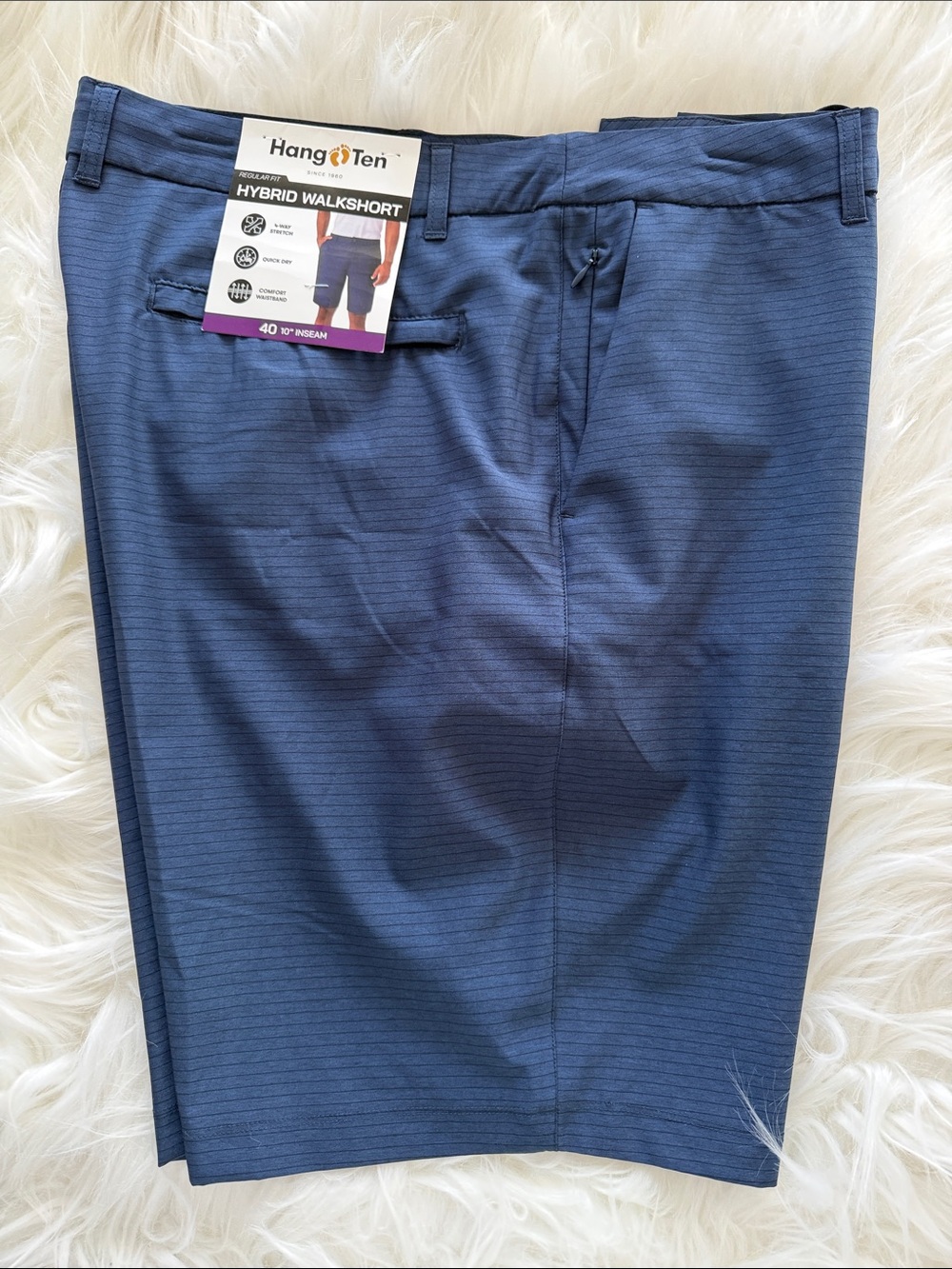 Hang Ten Men's Navy Hybrid Walkshort